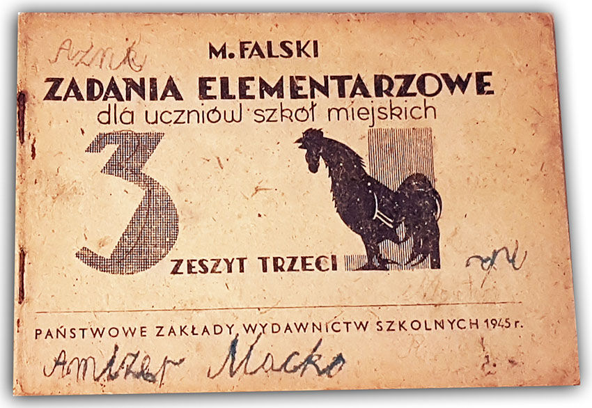 FALSKI - ZADANIA ELEMENTARZOWE Zeszyt trzeci 1945r.