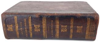 BOBROWSKI - SŁOWNIK ŁACIŃSKO-POLSKI Wilno 1822, skóra z epoki - 2