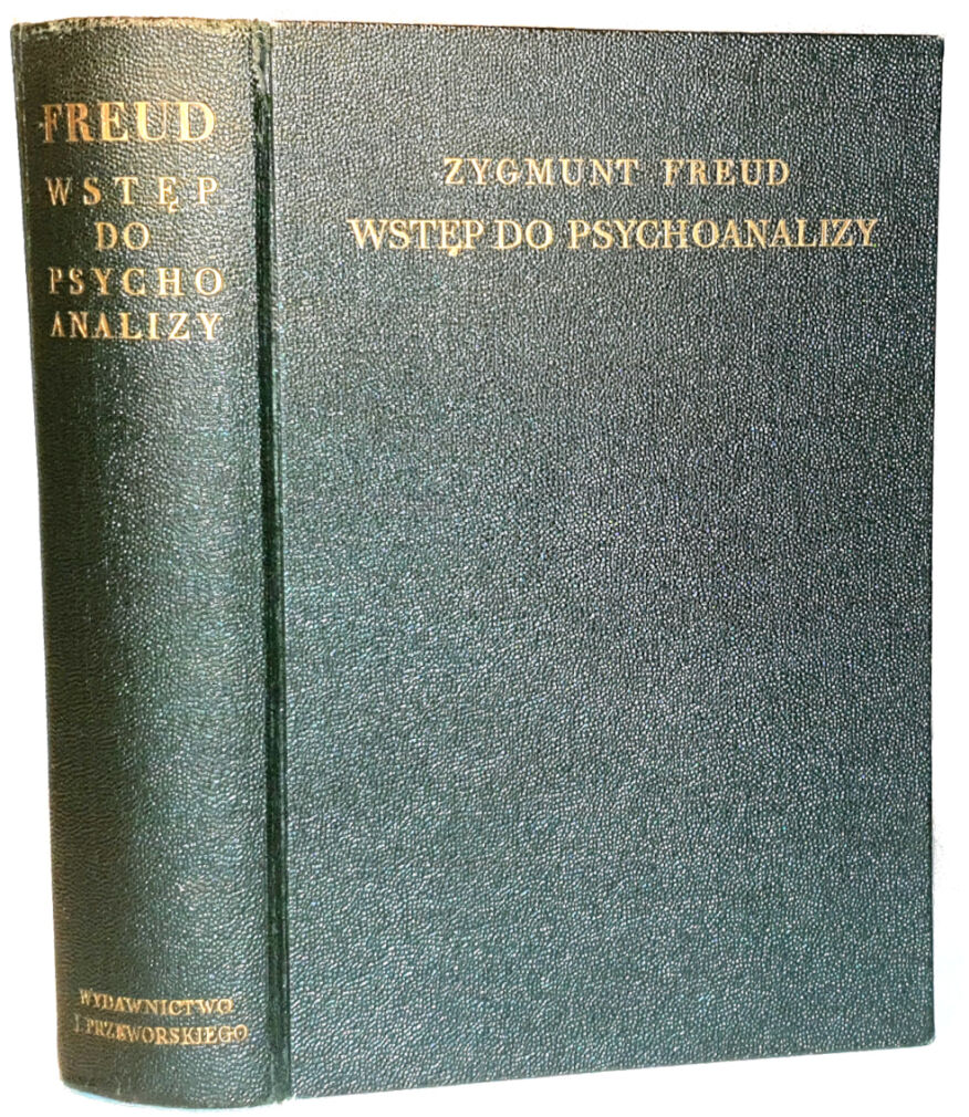 FREUD- WSTĘP DO PSYCHOANALIZY wyd.1 z  1935