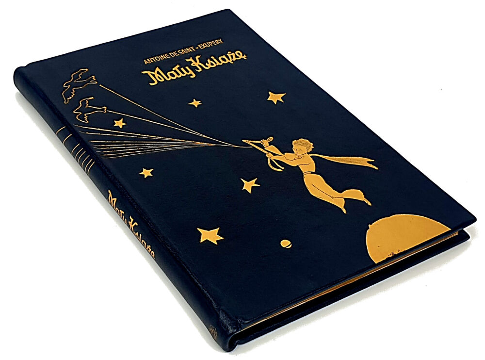 ANTOINE DE SAINT-EXUPERY -THE LITTLE PRINCE 1st edition from 1958. ARTISTIC BACKGROUND, leather binging