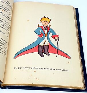 ANTOINE DE SAINT-EXUPERY -THE LITTLE PRINCE 1st edition from 1958. ARTISTIC BACKGROUND, leather binging - 8