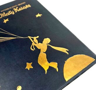 ANTOINE DE SAINT-EXUPERY -THE LITTLE PRINCE 1st edition from 1958. ARTISTIC BACKGROUND, leather binging - 4