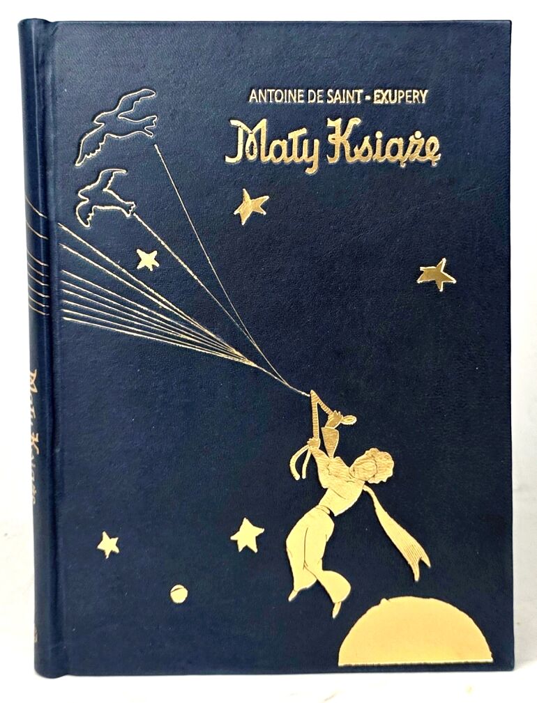 ANTOINE DE SAINT-EXUPERY -THE LITTLE PRINCE 1st edition from 1958. ARTISTIC BACKGROUND, leather binging