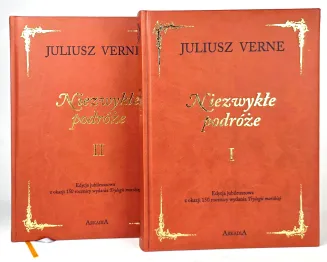 VERNE -  NIEZWYKŁE PODRÓŻE. t.1-2 [kpmplet] skóra ilustracje Eliza Żmudzka - 2