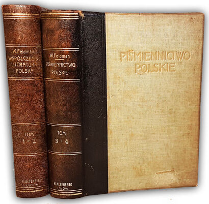 FELDMAN- WSPÓŁCZESNA LITERATURA POLSKA 1-4 (komplet w 2 wol.) wyd. 1905