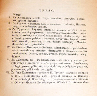 dublet GUMOWSKI- MENNICA WILEŃSKA W XVI I XVII WIEKU wyd. 1921 - 3