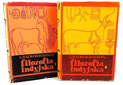 RADHAKRISHNAN - FILOZOFIA INDYJSKA T. 1-2 (komplet) wyd. 1958r.