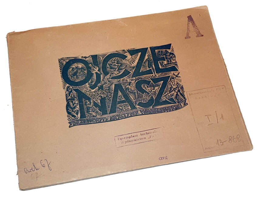WRÓBLEWSKA - OJCZE NASZ wyd.1950 - teka 11 drzeworytów