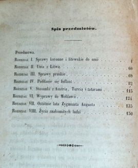 GOŁĘBIOWSKI -  CZASY ZYGMUNTA AUGUSTA t.1-2 [komplet w 1 wol.] Wilno 1851 - 6