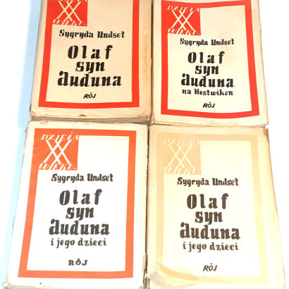 UNDSET - OLAF SYN AUDUNA wyd.1 [komplet w 4 wol.]