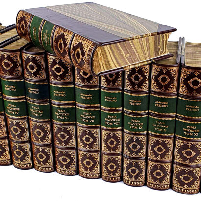 FREDRO - PISMA WSZYSTKIE t. I-XII [kolekcja, komplet w skórzanej oprawie]