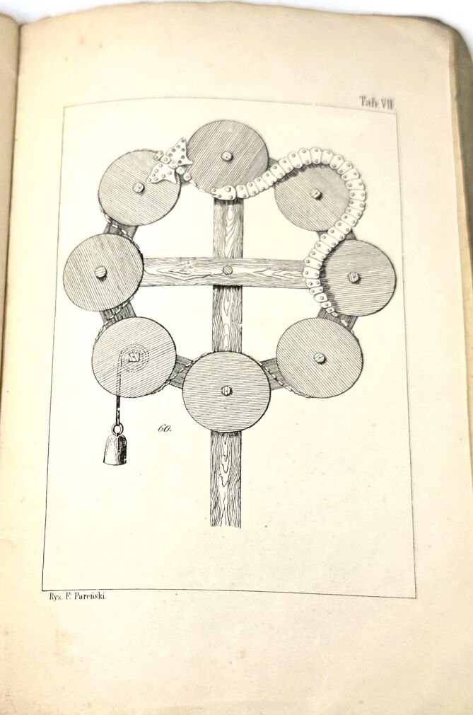 [PIERWSZY POLSKI PODRĘCZNIK PIROTECHNIKI] PAREŃSKI -  ZWIĘZŁA NAUKA PRZYRZĄDZANIA OGNII SZTUCZNYCH, wyd. 1860, 7 tablic ilustracyjnych