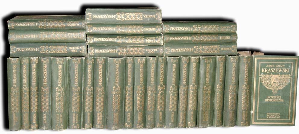 KRASZEWSKI - POWIEŚCI HISTORYCZNE 80 tomów w 30 woluminach OPRAWA