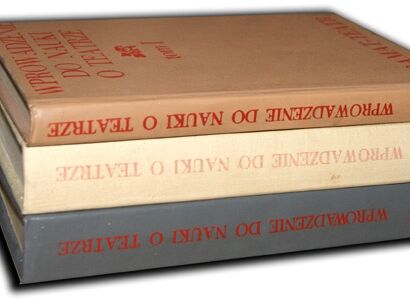 DEGLER- WPROWADZENIE DO NAUKI O TEATRZE t. I-III