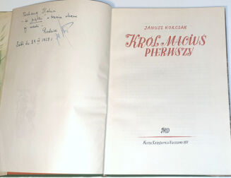 KORCZAK- KRÓL MACIUŚ PIERWSZY wyd.1957r. - 2