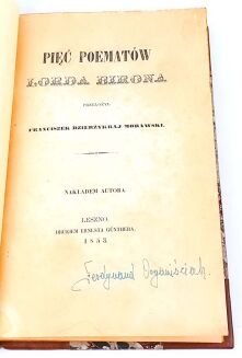 BIRON [BYRON] - PIĘĆ POEMATÓW wyd.1 - 2