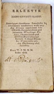 SUROWIECKI  - EKLEKTYK ZIMNO KRWISTY FILOZOF. Wyd. 1818 [masoneria] - 3