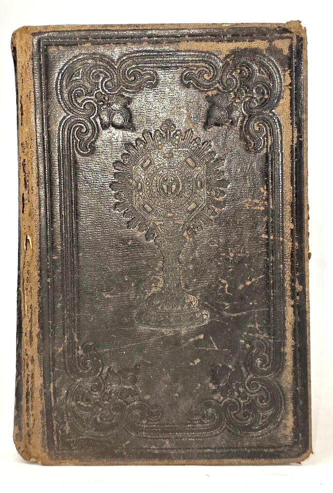DUNIN - KSIĄŻKA DO NABOŻEŃSTWA 1864 skóra z epoki