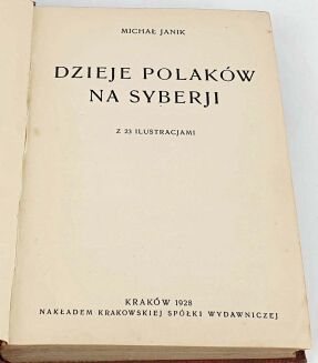 JANIK- DZIEJE POLAKÓW NA SYBERJI 1928 - 3