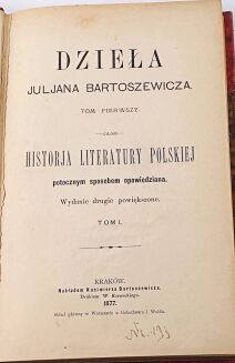 BARTOSZEWICZ- DZIEŁA.HISTORJA PIERWOTNA POLSKI i inne 9wol. - 5