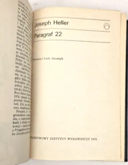 JOSEPH HELLER - PARAGRAF 22 wyd.1, skóra - 6
