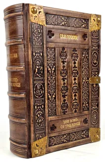 J.R.R. Tolkien - The Lord Of The Rings Exclusive Leather Binding, limited edition, copy number 80, fore edge painting, metalwork - 2