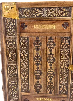 J.R.R. Tolkien - The Lord Of The Rings Exclusive Leather Binding, limited edition, copy number 80, fore edge painting, metalwork - 4