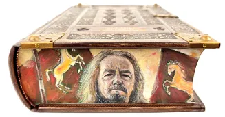 J.R.R. Tolkien - The Lord Of The Rings Exclusive Leather Binding, limited edition, copy number 80, fore edge painting, metalwork - 13