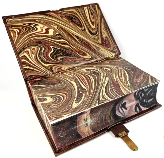 J.R.R. Tolkien - The Lord Of The Rings Exclusive Leather Binding, limited edition, copy number 80, fore edge painting, metalwork - 17