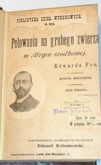 FOA- POLOWANIE NA GRUBEGO ZWIERZA W AFRYCE t. I-II - 2
