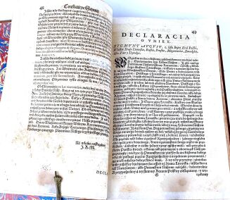 [KONSTYTUCYE]. CONSTITUCIE STATUTA Y PRZYWILEIE NA WALNYCH SEYMACH KORONNYCH OD ROKU PAŃSKIEGO 1550 ÁŻ DO ROKU 1637 UCHWALONE. Kraków 1637.  W Drukárniey Andrzeiá Piotrkowczyká - 7