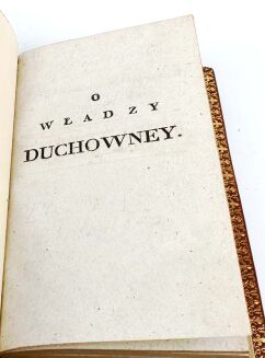 SKARSZEWSKI- O WŁADZY DUCHOWNEY wyd. 1820 - 6