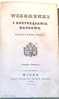 WIZERUNKI I ROZTRZĄSANIA NAUKOWE Wilno 1838 O Żydach w Polsce zamieszkałych - 3
