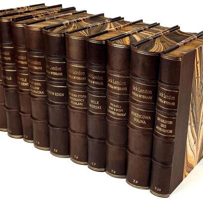 LONDON- DZIEŁA WYBRANE t. I-X [kolekcja w półskórzanej oprawie]