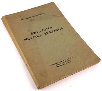GLUZIŃSKI - ŚWIATOWA POLITYKA ŻYDOWSKA 1934. Publikacja antysemicka.