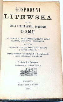 ZAWADZKA - GOSPODYNI LITEWSKA wyd. 1888 - 5
