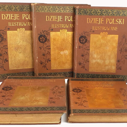SOKOŁOWSKI - DZIEJE POLSKI Ilustrowane Tom I-V [komplet]