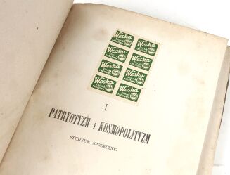 ORZESZKOWA- PATRYOTYZM I KOSMOPOLITYZM. STUDYUM SPOŁECZNE Wilno 1880 - 2