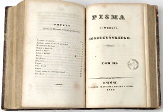 GOSZCZYŃSKI - PISMA SEWERYNA GOSZCZYŃSKIEGO. T. 1-3 [komplet w 1 wol.] Lwów 1838. Pierwszy pełny polski przekład poematów Ossjana - 4