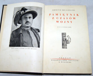 BENITO MUSSOLINI - PAMIĘTNIK Z CZASÓW WOJNY ilustracje OPRAWA - 3