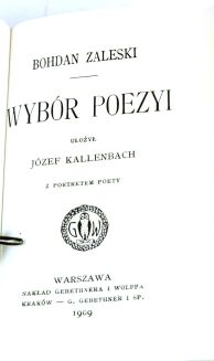 WYBÓR PISM cykl miniatur Gebethnera KLASYKA LITERATURY reprint 15 woluminów - 3
