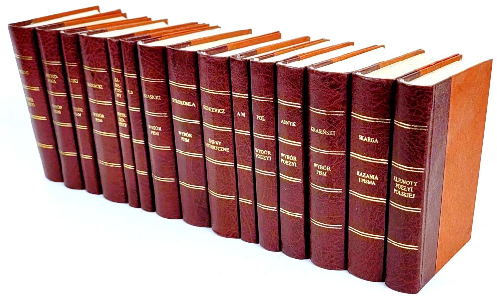 WYBÓR PISM cykl miniatur Gebethnera KLASYKA LITERATURY reprint 15 woluminów