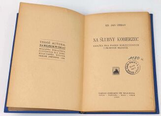 URBAN - NA ŚLUBNY KOBIERZEC wyd. 1925 - 3