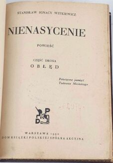 WITKIEWICZ- NIENASYCENIE cz.1-2 [komplet] - 5