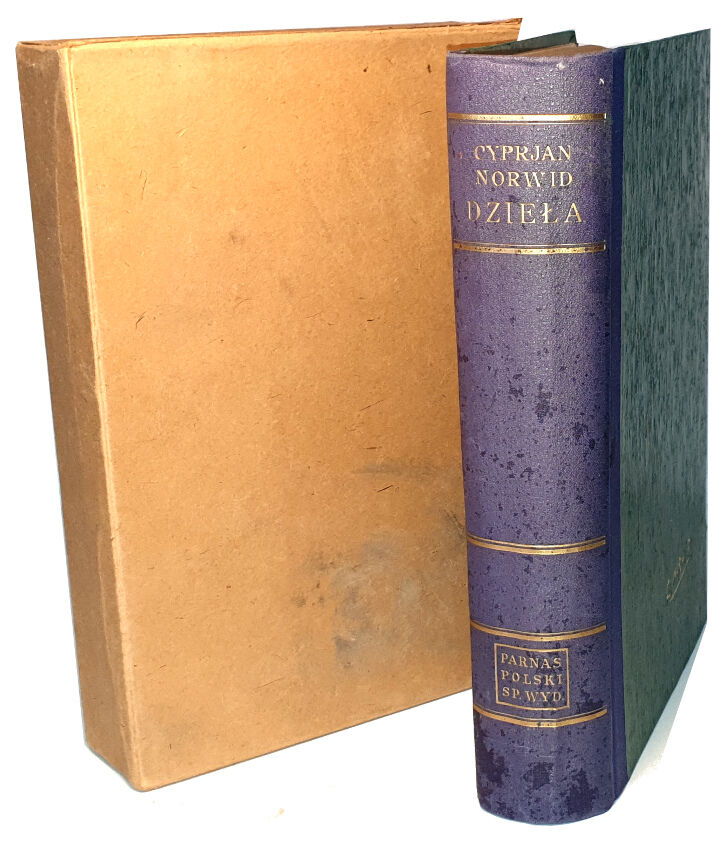 NORWID - DZIEŁA wyd. PINI 1934r. etui
