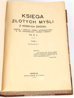 KSIĘGA ZŁOTYCH MYŚLI Z RÓŻNYCH ŹRÓDEŁ t.1-2 (komplet w 1 wol.) - 7