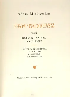 MICKIEWICZ- PAN TADEUSZ z Ilustracjami M. E. Andriollego - 3