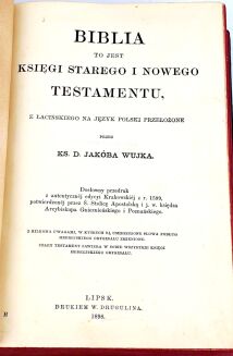 WUJEK- BIBLIA to jest KSIĘGI STAREGO I NOWEGO TESTAMENTU wyd. 1898 - 6
