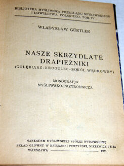 GURTLER- NASZE SKRZYDLATE DRAPIEŻNIKI wyd.1925 - 3