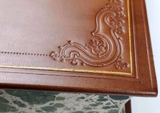 ROWLING- HARRY POTTER 7 book boxed, complete set, leather rebound - 8